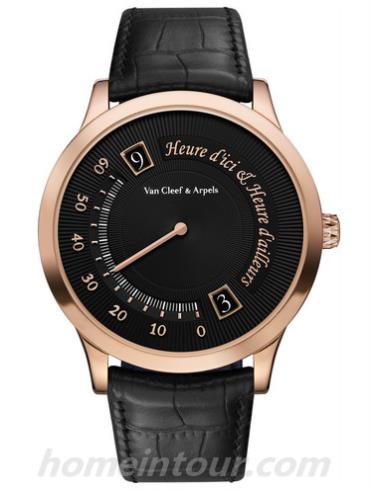 梵克雅宝RO8T800女表Pierre Arpels系列-黑色表带/表径42mm