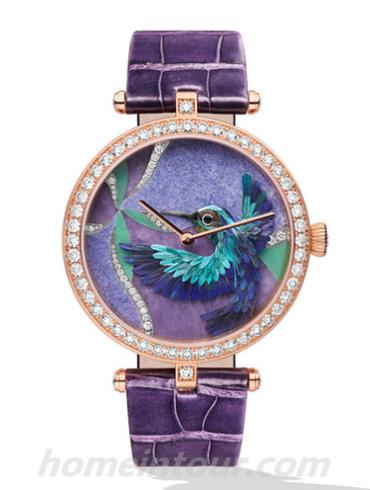 梵克雅宝VCARO4KB00女表非凡表盘腕表系列-紫色表带/表径38mm