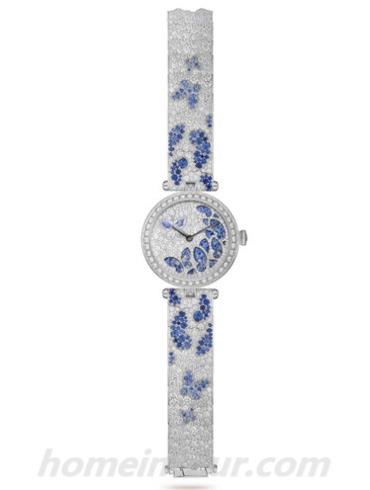 梵克雅宝VCARO8O100女表诗意复杂功能系列-银色表带/表径33mm