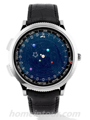 梵克雅宝VCARO4KE00男表诗意复杂功能系列-黑色表带/表径44mm