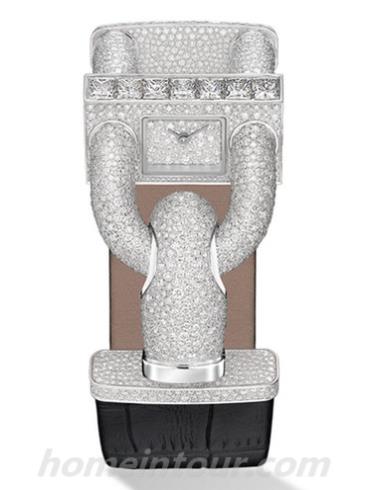 梵克雅宝VCARO4JE00女表Cadenas系列-银色表带/表径26x14mm