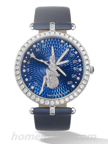 梵克雅宝VCARO3NX00女表诗意复杂功能系列-深蓝色表带/表径38mm