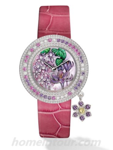 梵克雅宝VCARO4JV00女表非凡表盘腕表系列-粉色表带/表径32mm