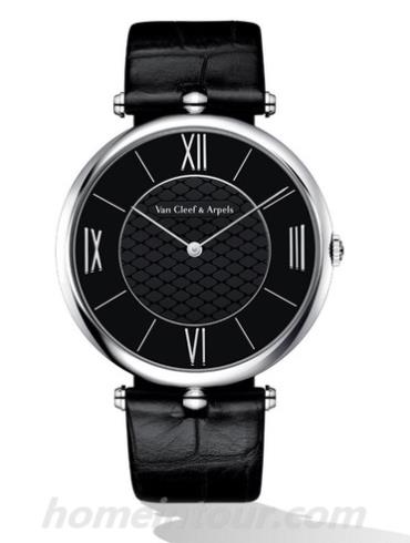 梵克雅宝VCARO4HX00女表Pierre Arpels系列-黑色表带/表径42mm