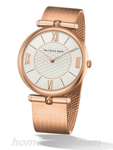 梵克雅宝VCARO4FY00女表Pierre Arpels系列-金色表带/表径38mm