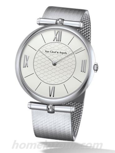 梵克雅宝VCARO4G300男表Pierre Arpels系列-银白色表带/表径42mm