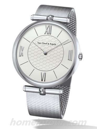 梵克雅宝VCARO4G100男表Pierre Arpels系列-银白色表带/表径42mm