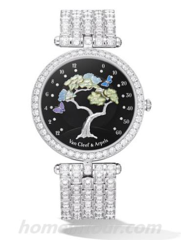 梵克雅宝VCARO44H00女表诗意复杂功能系列-银白色表带/表径38mm