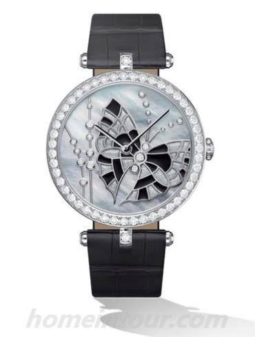 梵克雅宝VCARO4FL00女表非凡表盘腕表系列-黑色表带/表径38mm