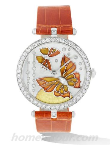 梵克雅宝VCARO4FJ00女表非凡表盘腕表系列-橙色表带/表径38mm