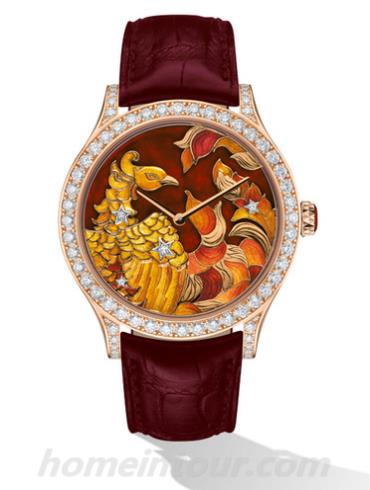 梵克雅宝VCARO4IF00男表非凡表盘腕表系列-深红色表带/表径42mm