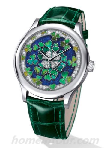 梵克雅宝VCARO30A00男表非凡表盘腕表系列-深绿色表带/表径42mm