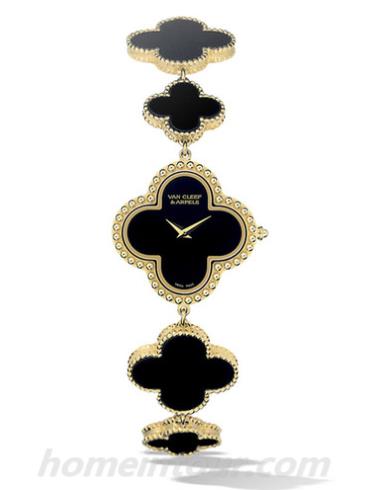 梵克雅宝VCARO40R00女表Alhambra系列-黑色表带/表径26x26mm