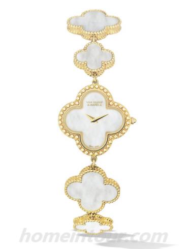 梵克雅宝VCARO40T00女表Alhambra系列-金色表带/表径26x26mm