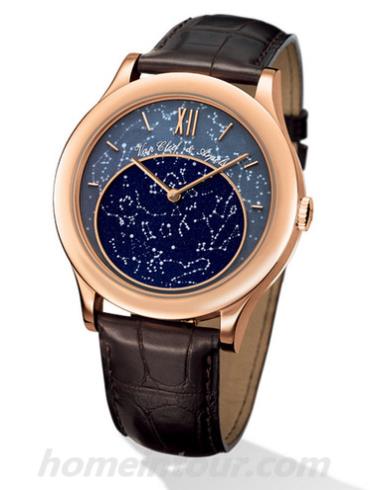 梵克雅宝VCARF80700男表诗意复杂功能系列-棕褐色表带/表径41mm