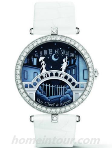 梵克雅宝VCARN9VI00请选择诗意复杂功能系列-白色表带/表径38mm