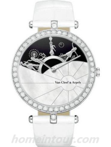 梵克雅宝VCARN5HU00请选择诗意复杂功能系列-白色表带/表径38mm