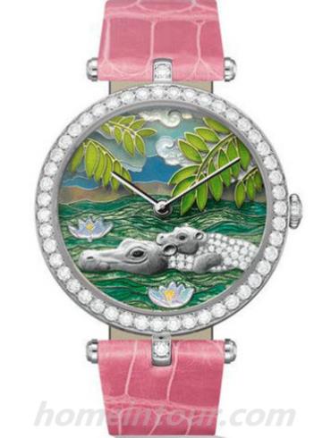 梵克雅宝VCARO22Q00请选择非凡表盘腕表系列-粉色表带/表径38mm