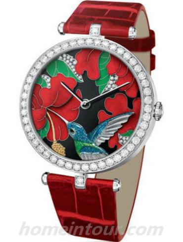 梵克雅宝VCARO1ER00请选择非凡表盘腕表系列-红色表带/表径—mm