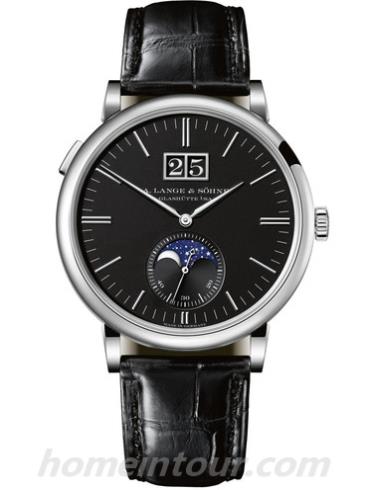 朗格384.029男表SAXONIA系列-黑色表带/表径40mm