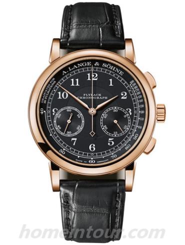 朗格414.031男表1815系列-黑色表带/表径39.5mm