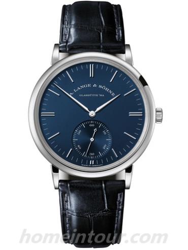 朗格219.028男表SAXONIA系列-蓝色表带/表径35mm