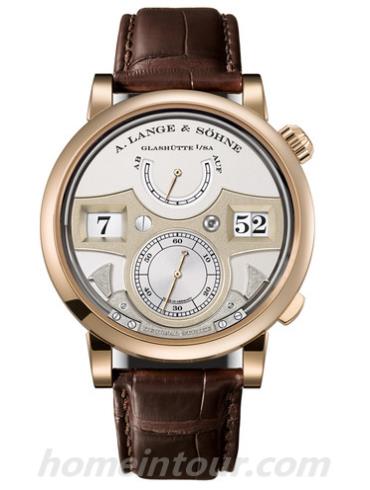 朗格143.050男表ZEITWERK猫头鹰系列-棕色表带/表径44.2mm