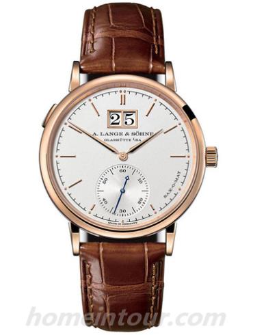 朗格308.047男表SAXONIA系列-棕色表带/表径&#8211;