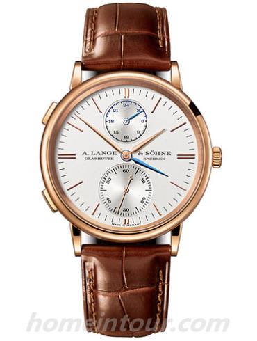 朗格386.032男表SAXONIA系列-棕色表带/表径38.5mm