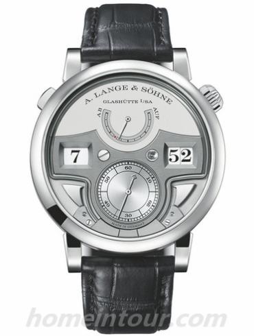 朗格147.025F男表ZEITWERK猫头鹰系列-黑色表带/表径44.2mm