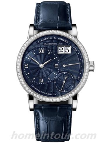 朗格811.063女表LANGE1系列-蓝色表带/表径36.1mm