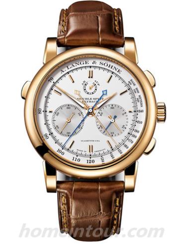 朗格404.032男表高级腕表系列-棕色表带/表径43.2mm