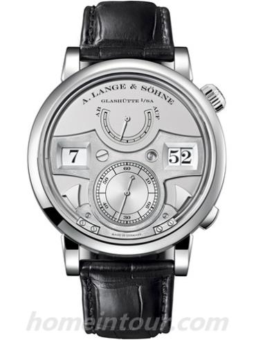 朗格145.025男表ZEITWERK猫头鹰系列-黑色表带/表径44.2mm