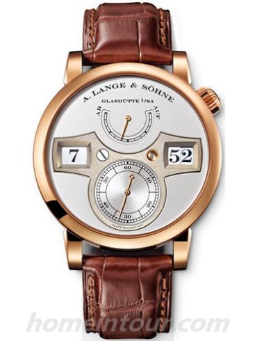 朗格140.032男表ZEITWERK猫头鹰系列-棕色表带/表径41.9mm