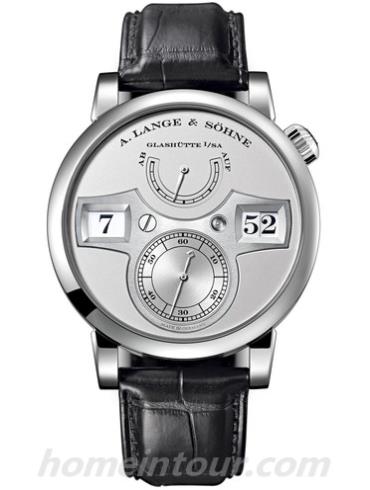 朗格140.025男表ZEITWERK猫头鹰系列-黑色表带/表径41.9mm