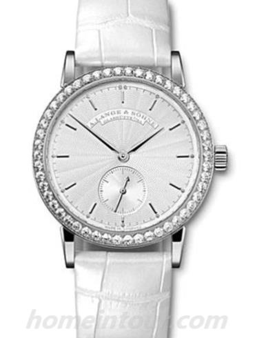 朗格835.03女表SAXONIA系列-白色表带/表径34mm