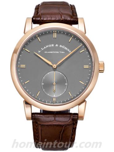 朗格307.033男表SAXONIA系列-棕色表带/表径37mm