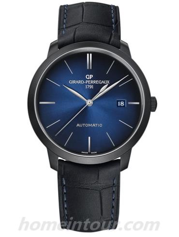 芝柏49555-11-433-BH6A男表GP 1966系列-黑色表带/表径40mm