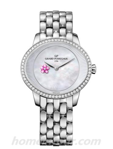 芝柏80484D11A701-11A女表Laureato桂冠系列-表带/表径35.4x30.4mm