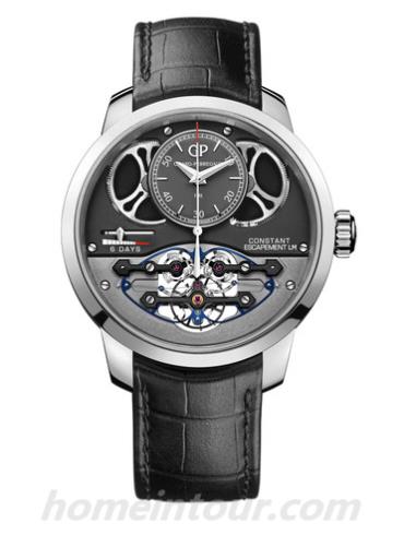 芝柏93505-53-232-BA6F男表Bridges 金桥系列-黑色表带/表径46mm