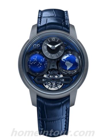 芝柏99292-21-651-BA6F男表Bridges 金桥系列-蓝色表带/表径47mm