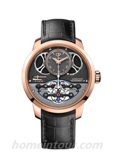 芝柏93505-52-233-BA6F男表Bridges 金桥系列-黑色表带/表径46mm