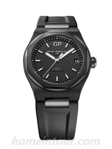 芝柏81010-32-631-FK6A男表Laureato桂冠系列-黑色表带/表径42mm