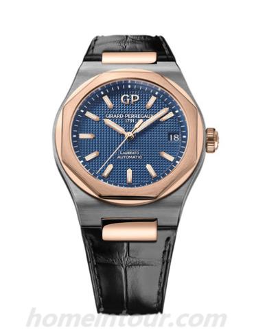 芝柏81010-26-1834-BB6A男表Laureato桂冠系列-黑色表带/表径42mm