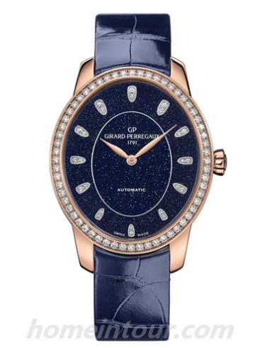 芝柏80493D52A1827-CK4A女表Cat'seye 猫眼系列-深蓝色表带/表径40.00x34.70mm