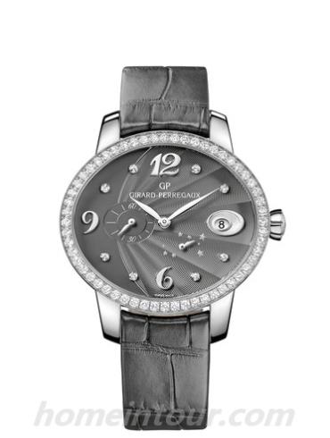 芝柏80486D11A862-CK8A女表Cat'seye 猫眼系列-黑色表带/表径37.84x32.84mm