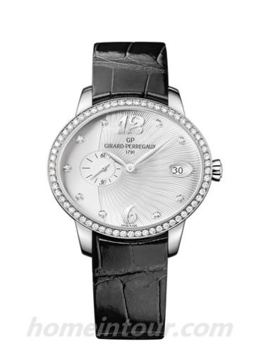 芝柏80484D11A161-BK6B女表Cat'seye 猫眼系列-黑色表带/表径35.40x30.40mm