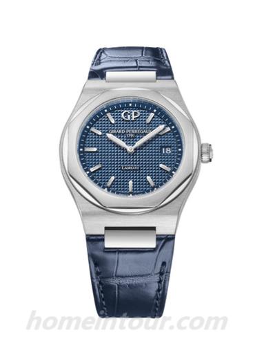 芝柏80189-11-431-CB4A女表Laureato桂冠系列-深蓝色表带/表径34mm