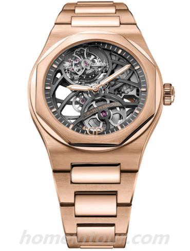 芝柏99110-52-000-52A男表Laureato桂冠系列-金色表带/表径42mm