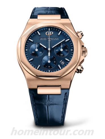 芝柏81040-52-432-52A男表Laureato桂冠系列-蓝色表带/表径38mm